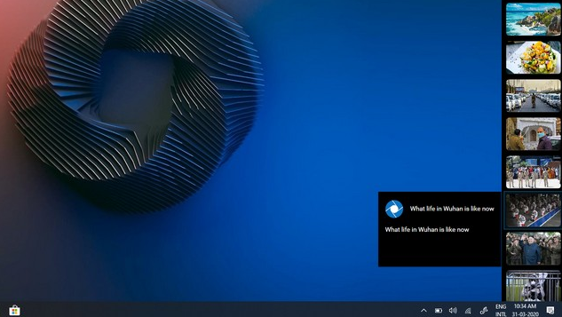 Microsoft News Bar