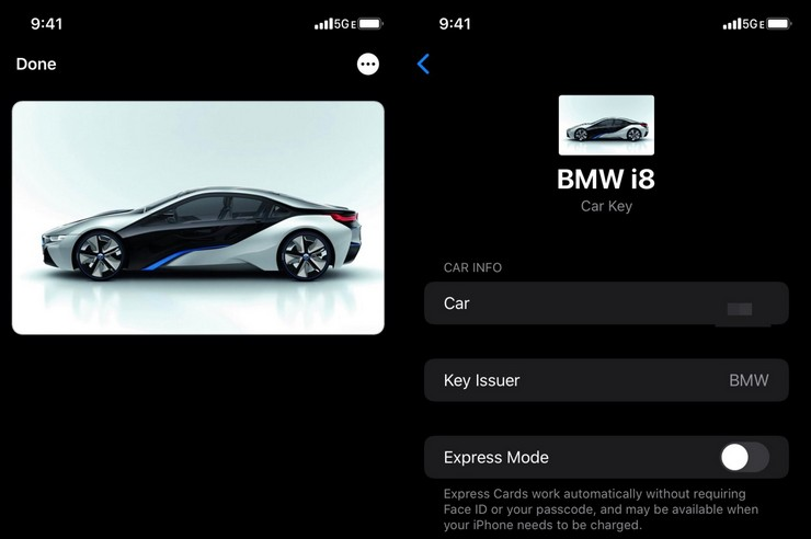 Apple CarKey UI