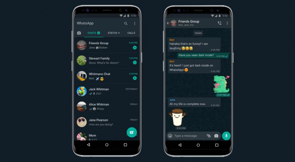 Whatsapp Dark Mode