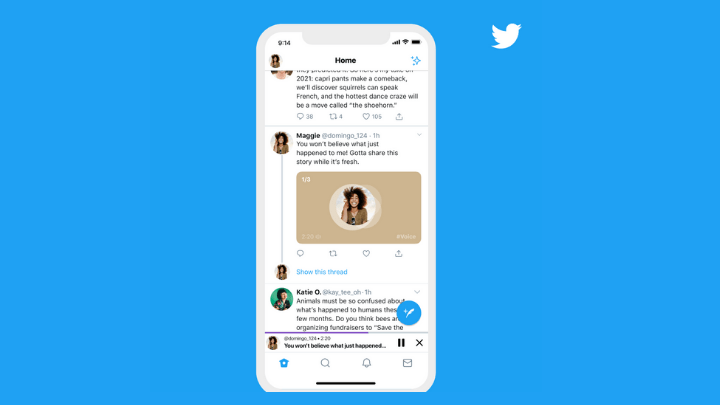 Twitter voice Tweet