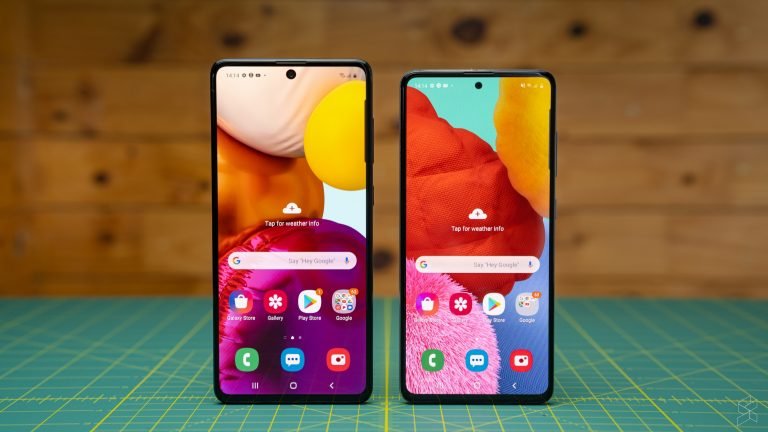 Samsung Galaxy A51 and A71