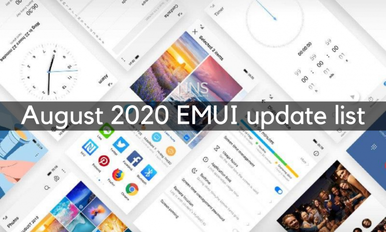 August 2020 EMUI update list
