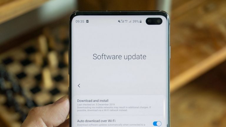 Samsung Galaxy S10 Plus Software Update