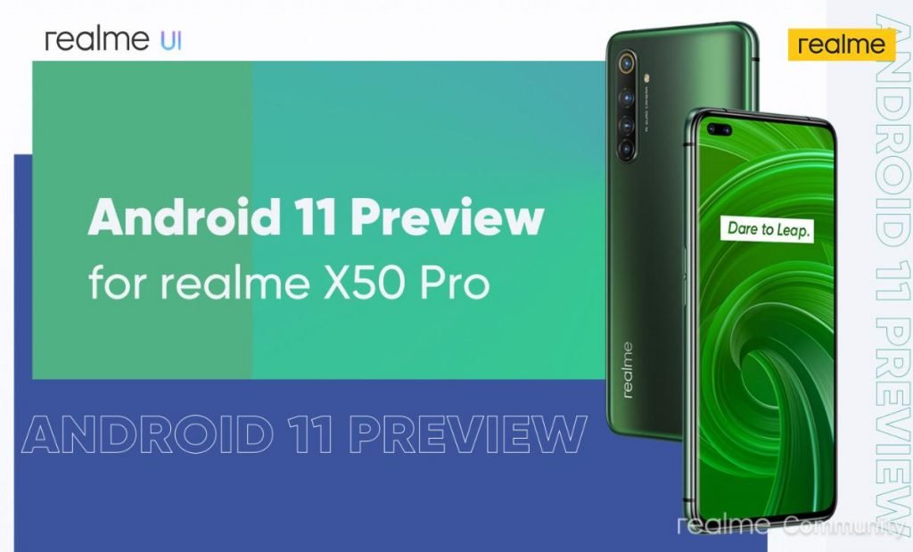 Android 11 Preview for Realme X50 Pro