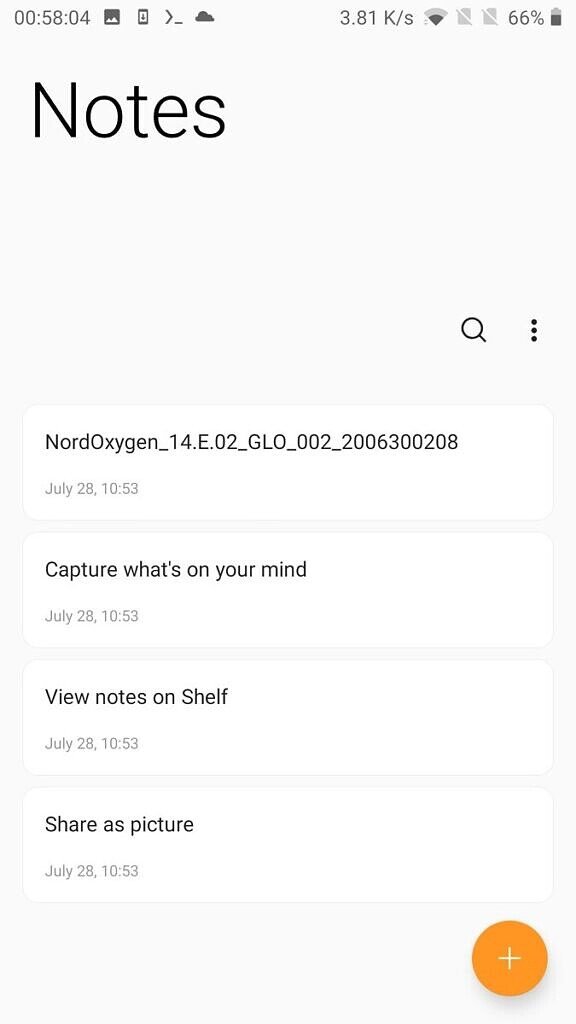 OnePlus new Notes App Screenshot