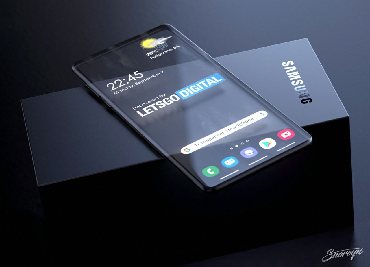 Samsung’s transparent smartphone patent
