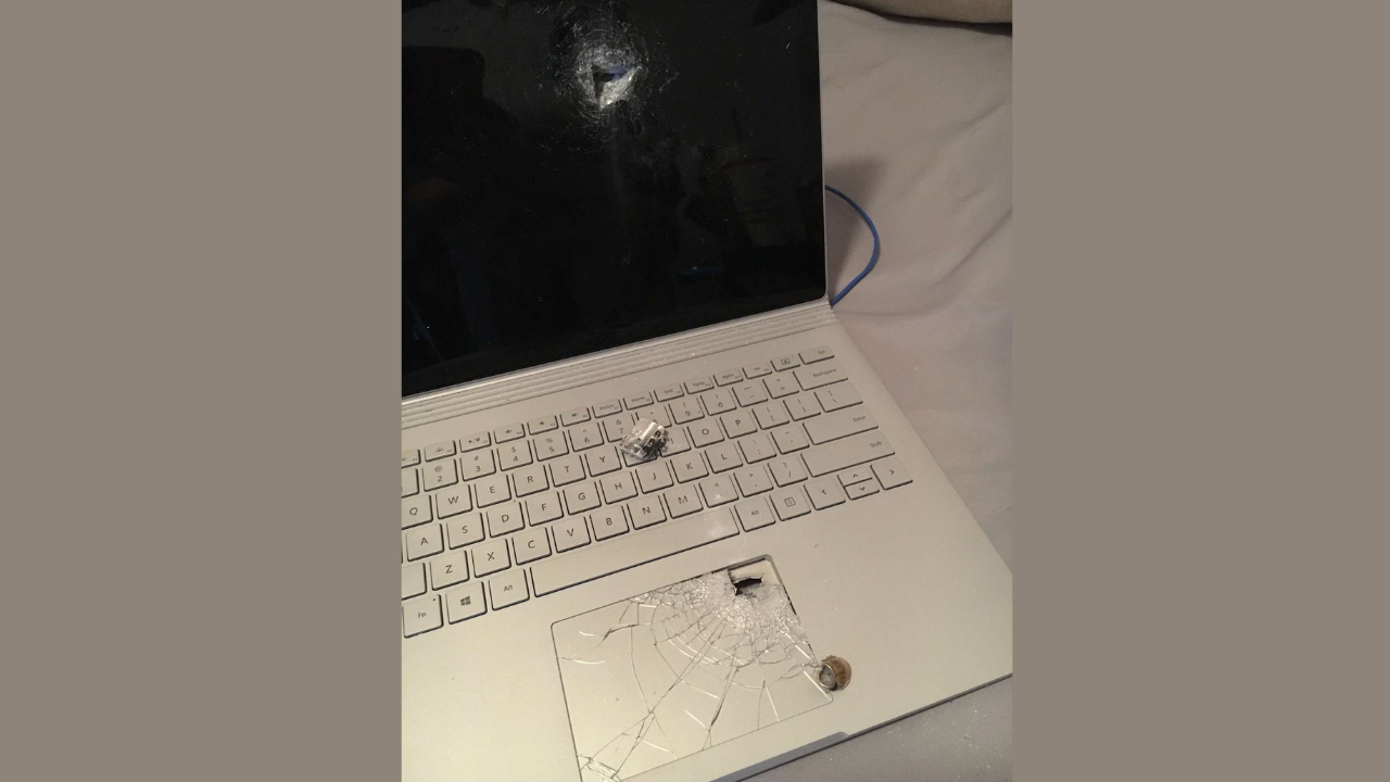Microsoft Laptop saved owner’s life