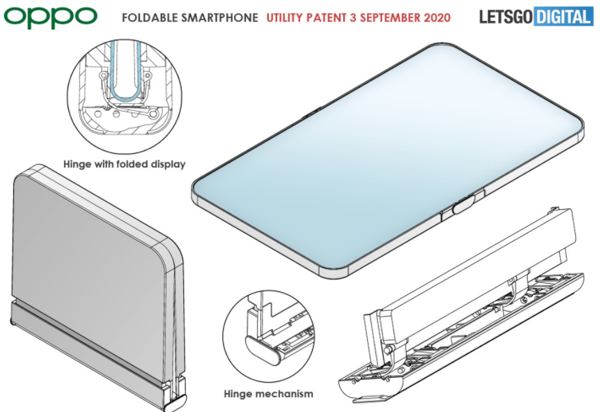 Oppo foldable phone patent