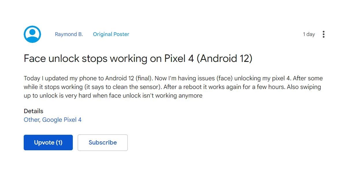 Android 12 bug 1