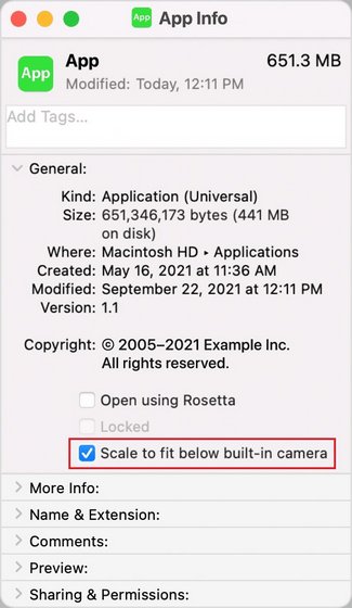 Hide Notch on New M1 Pro
