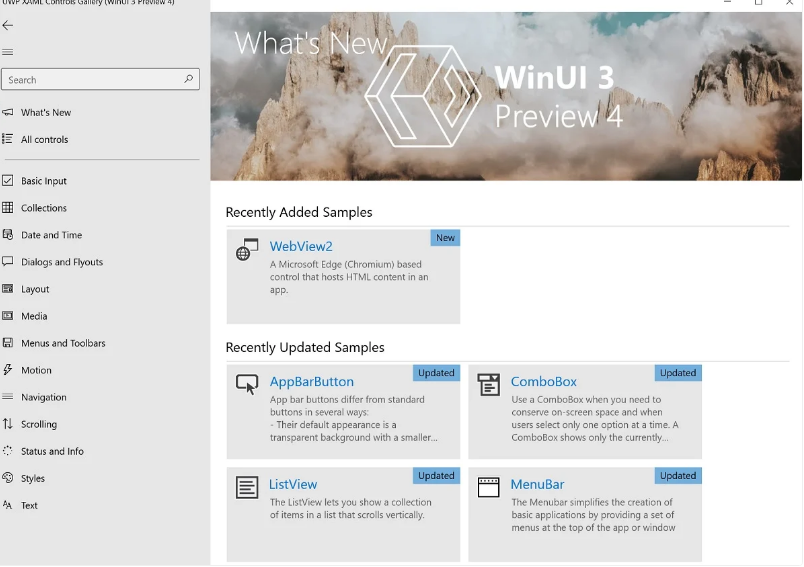 WinUI 3 Microsoft