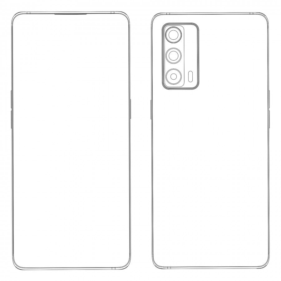 realme under screen camera patent